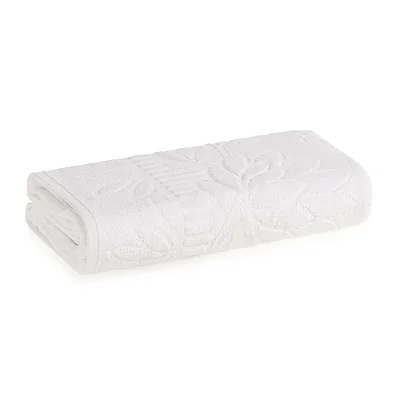 Toalha de Rosto Lotus SoftMax Jacquard Aveludada - Branco 3477578 - Karsten