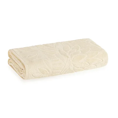 Toalha de Rosto Lotus SoftMax Jacquard Aveludada - Vanilla 3477861 - Karsten