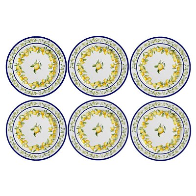 Jogo de Pratos Rasos Limone - 29cm - 6 Peças - Alleanza