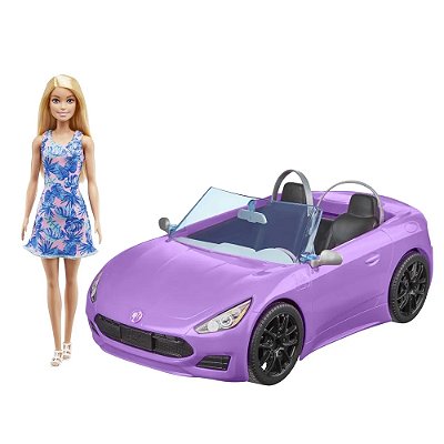 Boneca Barbie com Carro Conversível - Mattel