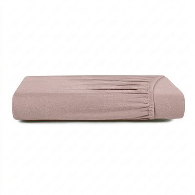 Lençol Com Elástico Malha In Cotton Queen - Rosé - Altenburg