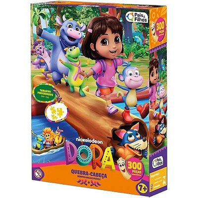 Quebra-Cabeça Progressivo Dora Aventureira - 300 Peças - Pais e Filhos