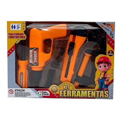 Kit Ferramentas - 8 Peças - Pais e Filhos