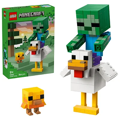 Lego Minecraft Jóquei de Galinhas - 344 Peças - Lego