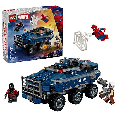 Lego Marvel Homem-Aranha Perseguição na Prisão - 367 Peças - Lego