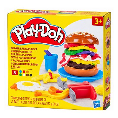 Play-Doh Massa de Modelar Hambúrguer e Fritas - Hasbro
