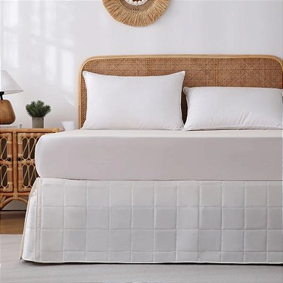 Saia Box Square - Queen - Bege - Jolitex
