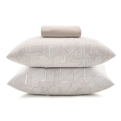 Jogo de Cama Malha Fio Penteado Queen - Entrelaço - 3 Peças - Altenburg