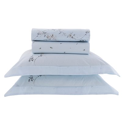 Jogo de Cama Vida Bela 200 Fios - Santorini - Casal - Kacyumara
