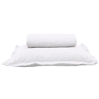 Kit Colcha Piquet Solteiro - Branco - Döhler
