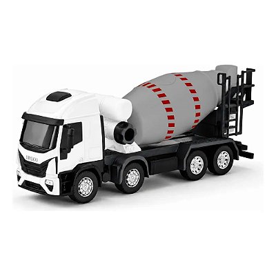 Caminhão Betoneira Iveco Branco 31cm - Usual Brinquedos