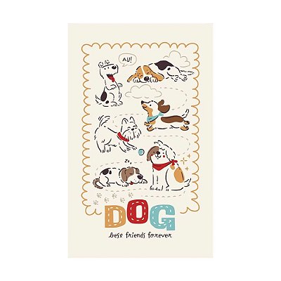 Toalha de Banho Infantil - Dogs 01 - Döhler