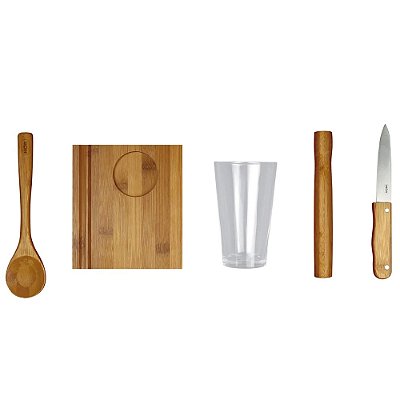 Conjunto para Caipirinha em Bamboo - 5 Peças - Mor