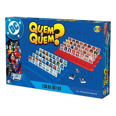 Jogo Quem é Quem Liga da Justiça 32 Personagens - GGB Brinquedos