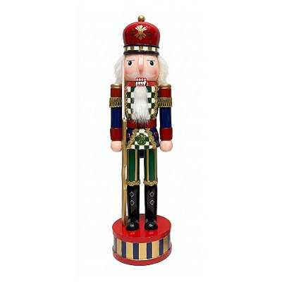 Boneco Decorativo Natalino Quebra-Nozes - 38cm - Tuut