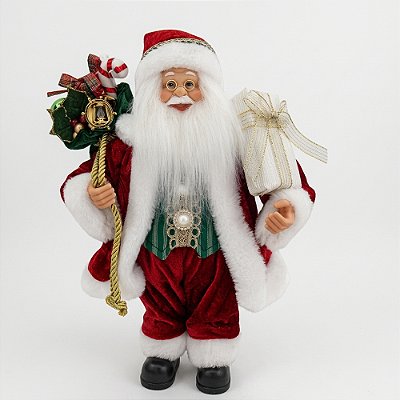 Boneco Papai Noel Enfeite - 30cm - Tuut