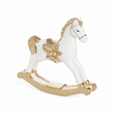 Cavalo Decorativo Natalino Balanço - 11,5cm - Cromus