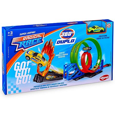 Pista Radical Race 360° Duplo Mega Desafio - Usual Brinquedos