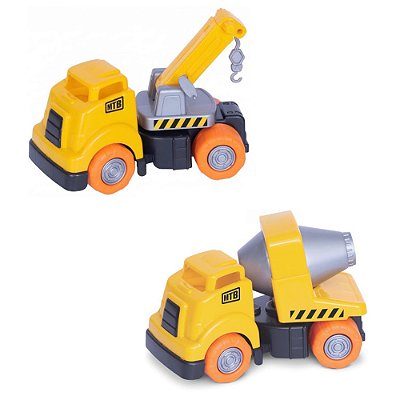 Kit MTB Trucks Guincho e Betoneira - Mercotoys