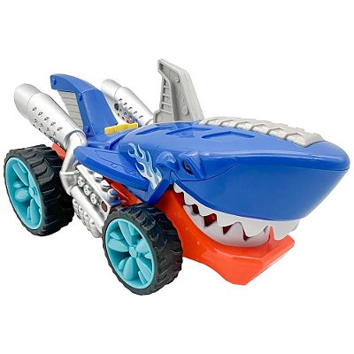 Carro Hot Wheels Tubarão com Luz e Som - Multikids
