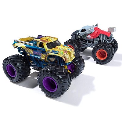 Kit 2 Caminhões Monster Jam Thanos vs Thor 1:64 - Sunny