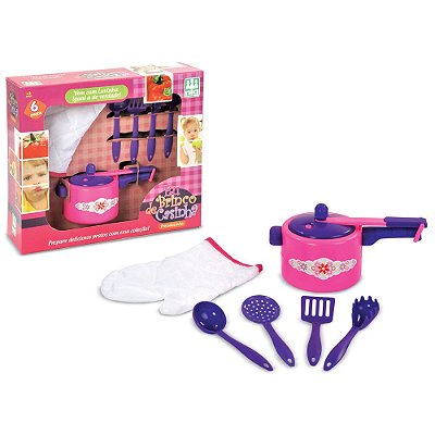 Kit Eu Brinco de Casinha - Pressãozinha - 6 Peças - Nig