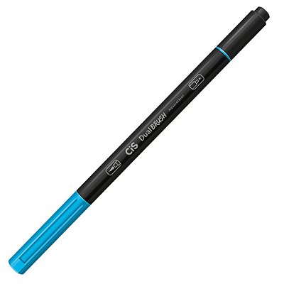 Marcador Artístico Dual Brush Azul - Cis