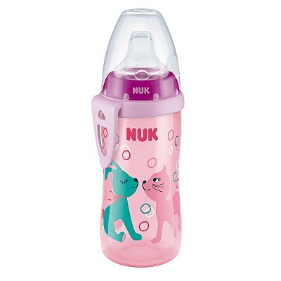 Copo Infantil Active Cup - Coelhinho e Gatinha - NUK