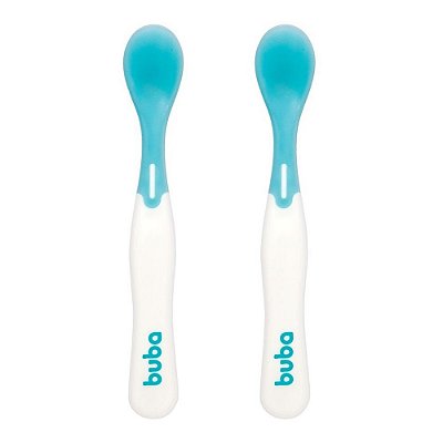 Kit Colher Termossensível Azul - 2 peças - Buba