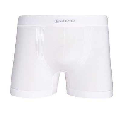 Cueca Boxer Sem Costura Micromodal - Branca - Lupo