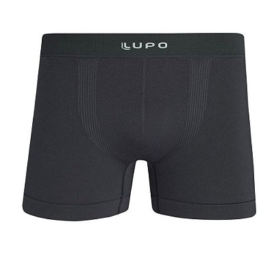 Cueca Boxer Sem Costura Micromodal - Grafite - Lupo