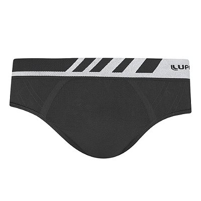 Cueca Slip Sem Costura Microfibra - Preta - Lupo