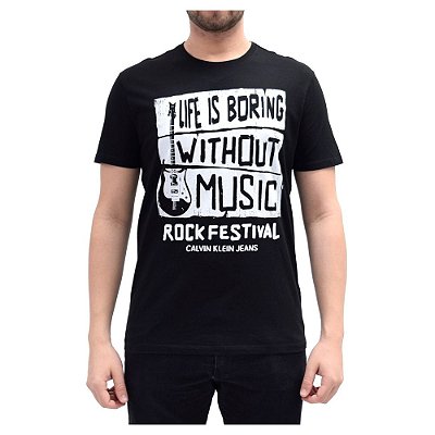 Camiseta Music Preta - Calvin Klein 