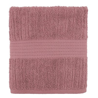 Toalha de Rosto Canelada Fio Penteado - Rosa Queimado 1997 - Buddemeyer