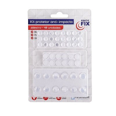 Kit Protetor Anti-Impacto Pratic Fix - 48 Unidadades - Paramount