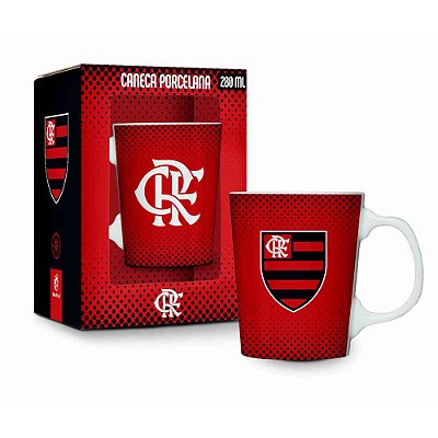 Caneca Porcelana Premium 280ml - Flamengo - Brasfoot