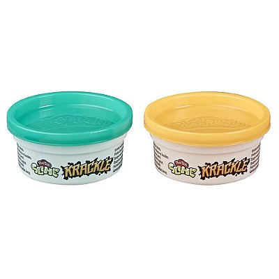 Conjunto Play - Doh Slime Krackle - Laranja/Verde - Hasbro