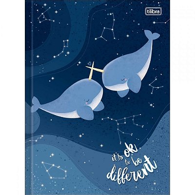 Caderno Brochura Bubble - It's Ok To Be Different - 80 Folhas - Tilibra