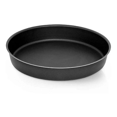 Assadeira Redonda Antiaderente 30cm - Preta - Nigro