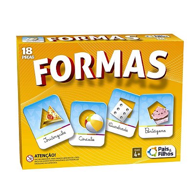 Jogo Brincar de Aprender Formas - Pais e Filhos