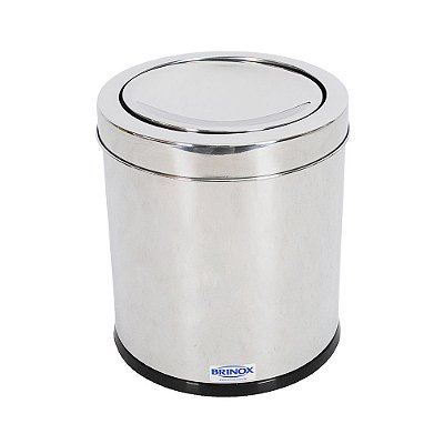 Lixeira com Tampa Basculante 3,2L - Decorline - Brinox