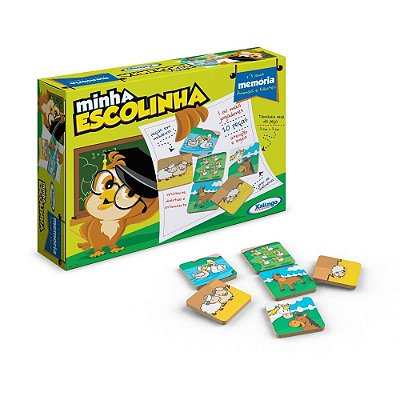 Jogo da memória ilustrações Brinquedos com 24 peças 348708