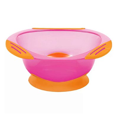 Pratinho Bowl Com Ventosa - Rosa - Buba