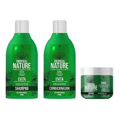 Kit Tropical Nature 300g (Shampoo + Condicionador + Máscara)