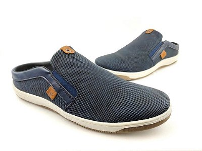 Babuche Mule Masculino Azul