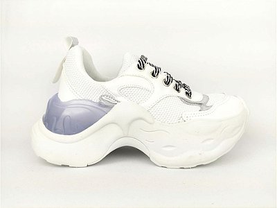Tênis Chunky Sneaker Branco Total Solado 5 cm