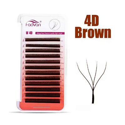 Cílios W 4D Fadvan Marrom