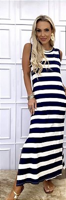 Vestido Longo Listras