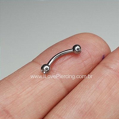 MAX - Sobrancelha piercing com jóia em TITÂNIO! 🤩