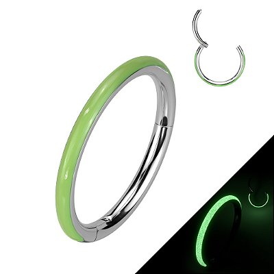 ARGOLA TITÂNIO NEON LATERAL CLICKER